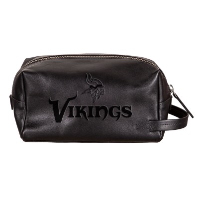 Minnesota Vikings Hybrid Leather Lined Dopp Toiletry Bag