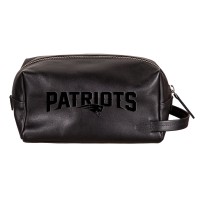 New England Patriots Hybrid Leather Lined Dopp Toiletry Bag
