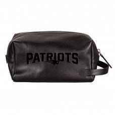 New England Patriots Hybrid Leather Lined Dopp Toiletry Bag
