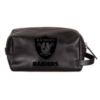 Las Vegas Raiders Hybrid Leather Lined Dopp Toiletry Bag