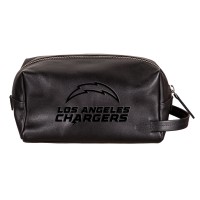 Los Angeles Chargers Hybrid Leather Lined Dopp Toiletry Bag
