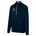 Chicago Bears Navy Grind Iron Quarter-Zip Top