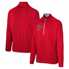 Atlanta Falcons Red Grind Iron Quarter-Zip Top