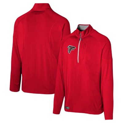 Atlanta Falcons Red Grind Iron Quarter-Zip Top