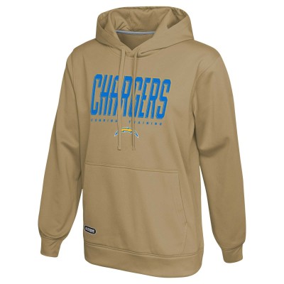 Los Angeles Chargers Khaki Top Ranked Pullover Hoodie