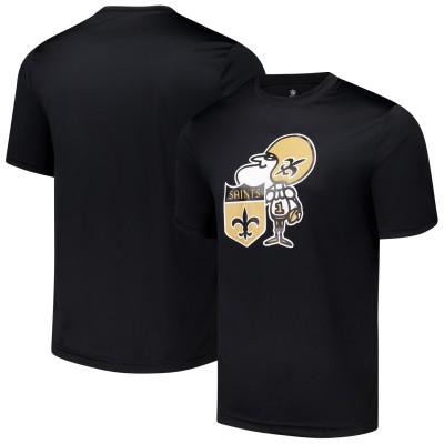 Футболка New Orleans Saints Black Stadium Retro