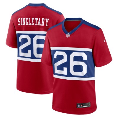 Игровая джерси Devin Singletary New York Giants Nike Alternate Player Game - Century Red