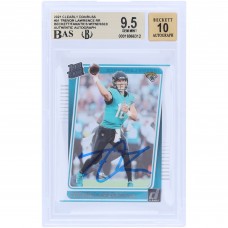 Trevor Lawrence Jacksonville Jaguars Autographed 2021 Panini Clearly Donruss Rated Rookie #51 Beckett Fanatics Witnessed Authenticated 9.5/10 Rookie Card