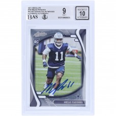 Micah Parsons Dallas Cowboys Autographed 2021 Panini Absolute #158 Beckett Fanatics Witnessed Authenticated 9/10 Rookie Card
