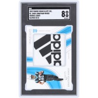 Jonathan Mingo Carolina Panthers 2023 Panini Immaculate Collection adidas Logo Relic #RL-JMIN #8/15 SGC Authenticated 8 Rookie Card