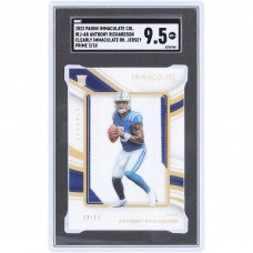 Anthony Richardson Indianapolis Colts 2023 Panini Immaculate Collection Tri-Color Relic #IRJ-AR #3/10 SGC Authenticated 9.5 Rookie Card