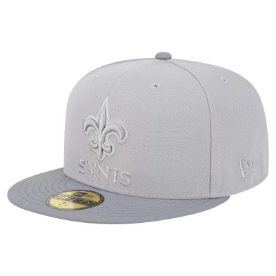 Бейсболка New Orleans Saints New Era Gray/Graphite Iron Cloud 59FIFTY
