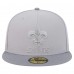 Бейсболка New Orleans Saints New Era Gray/Graphite Iron Cloud 59FIFTY