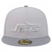 Бейсболка New York Jets New Era Gray/Graphite Iron Cloud 59FIFTY