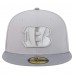 Бейсболка Cincinnati Bengals New Era Gray/Graphite Iron Cloud 59FIFTY