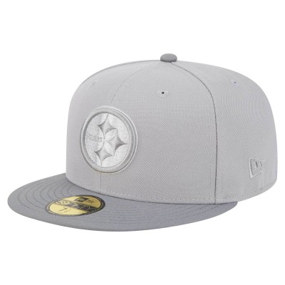 Бейсболка Pittsburgh Steelers New Era Gray/Graphite Iron Cloud 59FIFTY