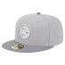 Бейсболка Pittsburgh Steelers New Era Gray/Graphite Iron Cloud 59FIFTY Бейсболка Pittsburgh Steelers New Era Gray/Graphite Iron Cloud 59FIFTY