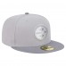 Бейсболка Pittsburgh Steelers New Era Gray/Graphite Iron Cloud 59FIFTY