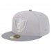 Бейсболка Las Vegas Raiders New Era Iron Cloud 59FIFTY - Gray/Graphite