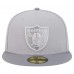 Бейсболка Las Vegas Raiders New Era Iron Cloud 59FIFTY - Gray/Graphite