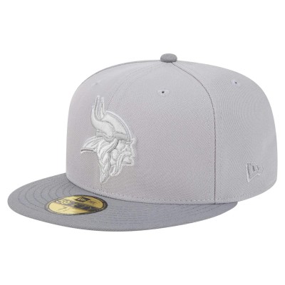 Бейсболка Minnesota Vikings New Era Gray/Graphite Iron Cloud 59FIFTY