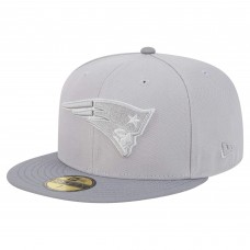 Бейсболка New England Patriots New Era Gray/Graphite Iron Cloud 59FIFTY