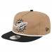 Miami Dolphins New Era Khaki/Black Desert Golfer Snapback Hat Miami Dolphins New Era Khaki/Black Desert Golfer Snapback Hat