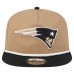New England Patriots New Era Khaki/Black Desert Golfer Snapback Hat