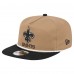 New Orleans Saints New Era Khaki/Black Desert Golfer Snapback Hat