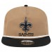 New Orleans Saints New Era Khaki/Black Desert Golfer Snapback Hat