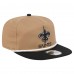 New Orleans Saints New Era Khaki/Black Desert Golfer Snapback Hat
