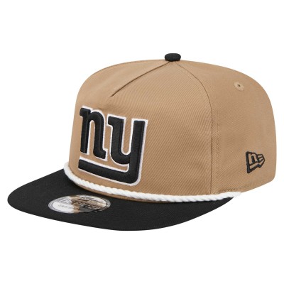 New York Giants New Era Khaki/Black Desert Golfer Snapback Hat