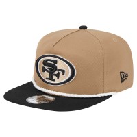 San Francisco 49ers New Era Khaki/Black Desert Golfer Snapback Hat