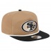 San Francisco 49ers New Era Khaki/Black Desert Golfer Snapback Hat