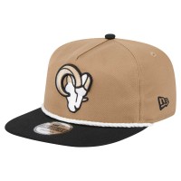 Los Angeles Rams New Era Desert Golfer Snapback Hat - Khaki/Black