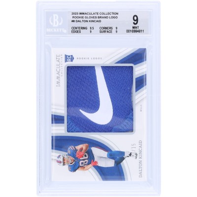 Dalton Kincaid Buffalo Bills 2023 Panini Immaculate Collection Nike Swoosh Relic #RL-DKI #13/15 BGS Authenticated 9 Rookie Card - 9.5,9,9,9 Subgrades