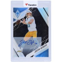 Justin Herbert Los Angeles Chargers Autographed 2022 Panini Phoenix Black Prizm #49 #1/3 Card