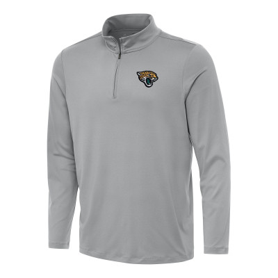 Кофта на короткой молнии Jacksonville Jaguars Antigua Reprocess - Gray
