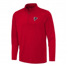 Atlanta Falcons Antigua Red Reprocess Quarter-Zip Top