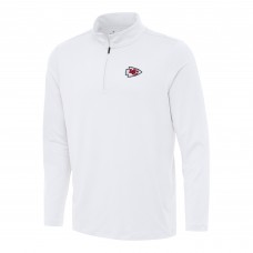 Кофта на короткой молнии Kansas City Chiefs Antigua Reprocess - White