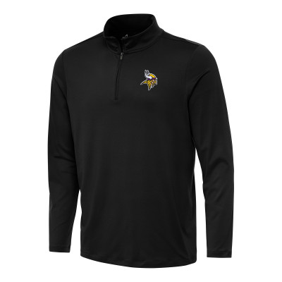 Кофта на короткой молнии Minnesota Vikings Antigua Reprocess - Black