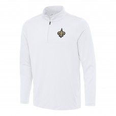 Кофта на короткой молнии New Orleans Saints Antigua Reprocess - White