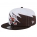Бейсболка Cleveland Browns New Era Brown Throwback Jagged 9FiFTY Snapback