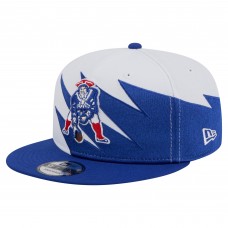 Бейсболка New England Patriots New Era Royal Throwback Jagged 9FiFTY Snapback