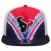 Houston Texans New Era Red/Navy Throwback Dye Golfer Snapback Hat