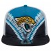 Jacksonville Jaguars New Era Teal/Black Throwback Dye Golfer Snapback Hat