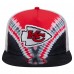 Kansas City Chiefs New Era Red/Black Throwback Dye Golfer Snapback Hat