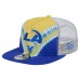 Los Angeles Rams New Era Throwback Dye Golfer Snapback Hat - Gold/Royal Los Angeles Rams New Era Throwback Dye Golfer Snapback Hat - Gold/Royal