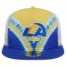 Los Angeles Rams New Era Throwback Dye Golfer Snapback Hat - Gold/Royal