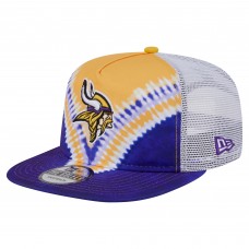 Minnesota Vikings New Era Gold/Purple Throwback Dye Golfer Snapback Hat